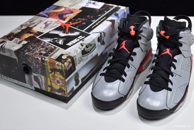 Rep Onekick 3M JSP Reflective Air Jordan CI4072-001 Infrared 6 0731
